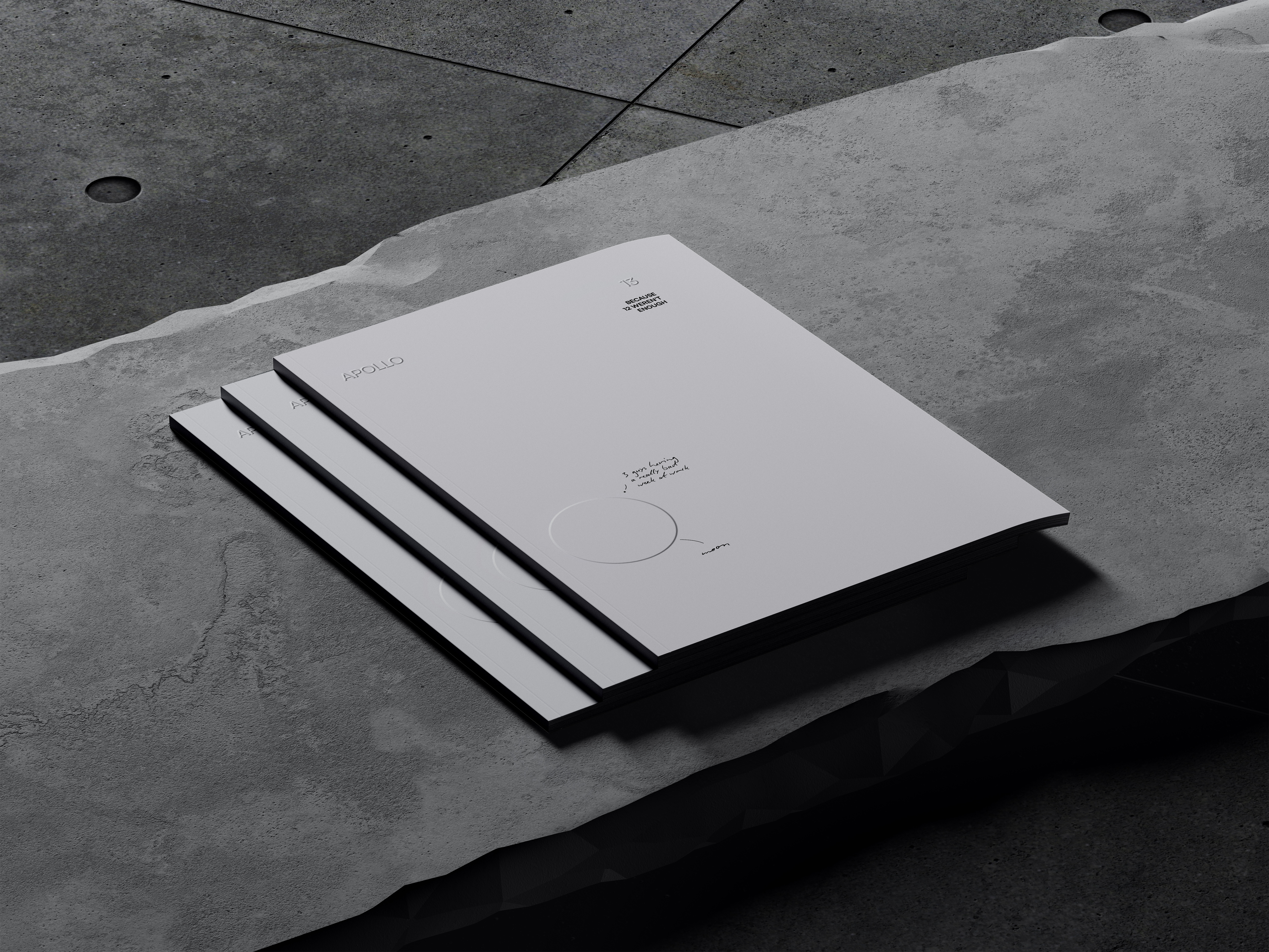 Apollo 13 (because 12 weren't enough) booklet editorial graphic design layout magazine