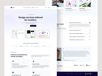 Digital Creative Agency Landing Page agency branding creative design digital graphic design illustration landing page logo ui user interface ux uxui