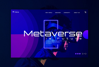 Metaverse Project (website design) 3d branding design graphic design ui ui ux vector web website website designing wix.com wordpess
