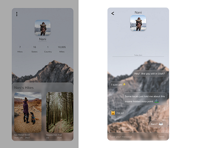 Day 13 - Direct Message app branding chat design direct message dm graphic design hiking illustration logo message minimalistic pm social social media typography ui ux vector