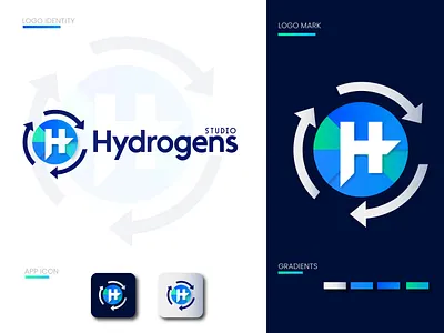 This projects for Software Studio (logo design) 3d logo abode illustrator abode photoshop brand logo branding design favicon graphic design hydrogens icon illustration logo software softwareagencylogo ui vector