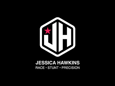 Jessica Hawkins . jh logo hexagon logo initials initials logo racing driver racing logo