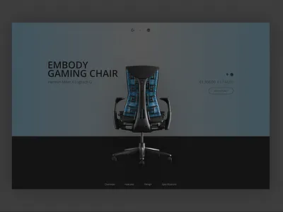 Herman Miller X Logitech G figma graphic design herman miller landing page logitech product page product page design ui ui design web design website website design