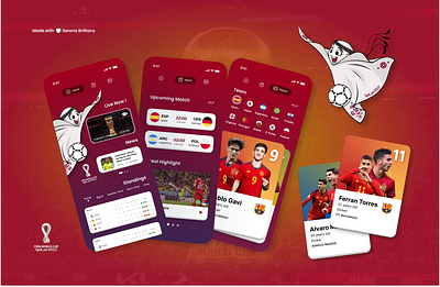 FIFA WC' 22 Mobile App 2022 ball fifa football mobile app qatar sport ui ui ux worldcup