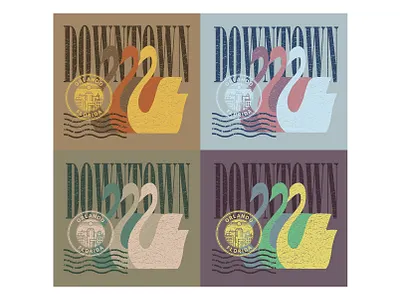 Downtown Orlando Swan Tee Design