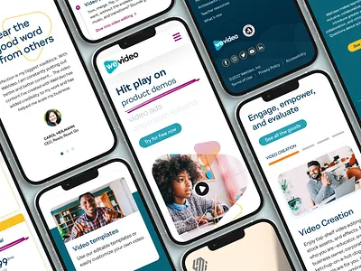 WeVideo Website Refresh design mobile design website design