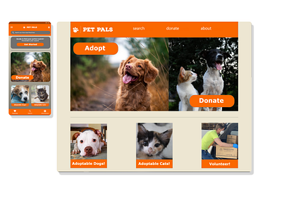 Working on responsive design and color pallet choices!