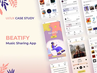 Beatify Cover design figma graphic design music pop ui