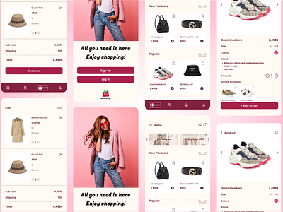 Shopping app app design brand branding clothes design fashion logo mobile design order shopping shopping app style trends ui ui design ui designer uiux ux ux design ux designer