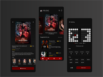 Movie app app design app designer branding cinema design logo mobile app movie movie app movies theater theater app ticket ui ui design ui designer uiux ux ux design ux designer