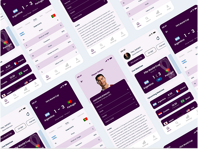 Football App app design landingpage design mobile ui ux website design