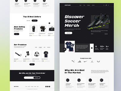 Sports E-Commerce Website Design design ecommerce ecommerce landing page fifa world cup football football kit homepage jersey landing page soccerr sport sports kit sports website sportswear ui ui design ui ux design uiux web website