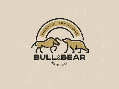 Bull & Bear brand brandidentity branding design font identity illustration logo logotype