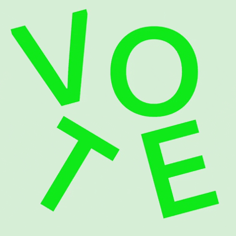 Go vote logo motion graphics vote