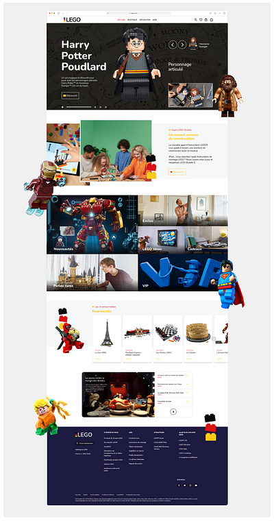 LEGO Website redesign branding design figmadesign graphic design logo ui webdesign