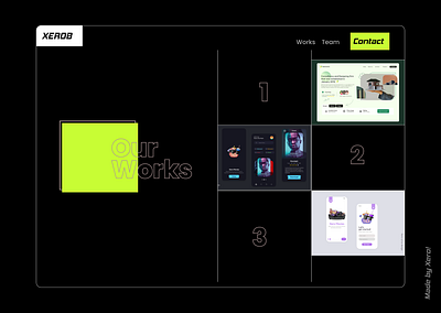 Works page app design design portfolio design portfolio website ui uiux ux web design website design