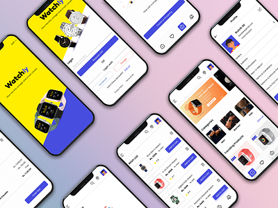 Watch Collection App - Watchly adobe photoshop cc adobe xd app appdesign ecommerce figma graphic design logo ui ui design ux ux design