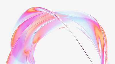 Twisted emitter glass bright abstract background 3d abstract background banner cover design gradient header holographic illustration iridescent orange pastel pink poster purple tech visuals wallpaper website