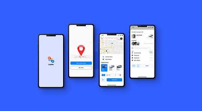 Ride-Sharing App Design app app design design figma ios app mobile app design ui uiux uiuxdesign