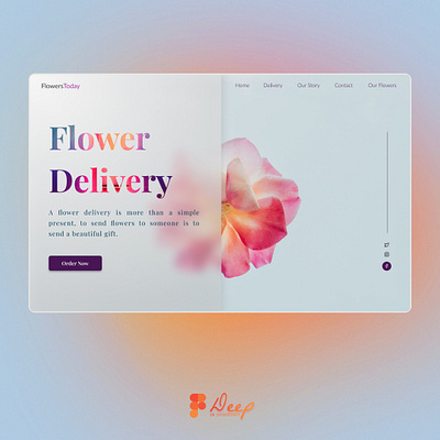 Flower Delivery Website design. branding design figma figmadesign graphic design illustration ui ux web webdesign