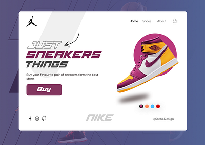 Sneakers web design air jordan design jordarn nike nike website sneakers ui web design website design