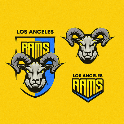 LA Rams Logo Concept design los angeles mascot rams sports sports logo