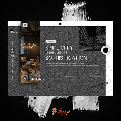 Interiors website design app branding design graphic design illustration ui ux webdesign