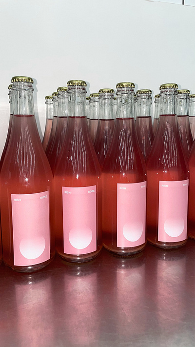 Rish: Rose bottle brand identity branding design drink graphic design illustration kombucha logo rose