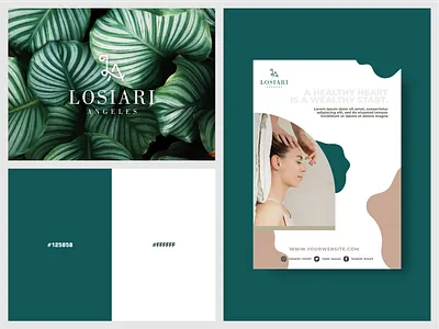 L and A BEAUTY LOGO DESIGN branding design graphic design icon illustration logo typography