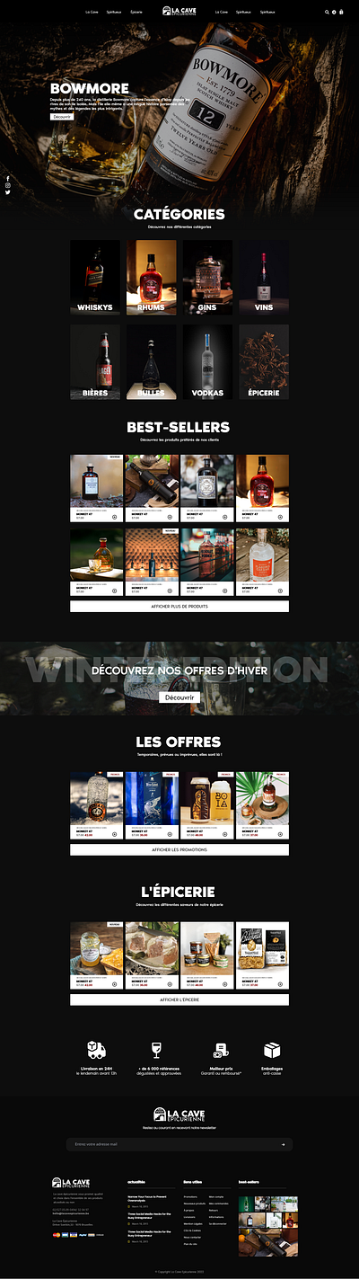 LA CAVE EPICURIENNE WEB typography ui ux