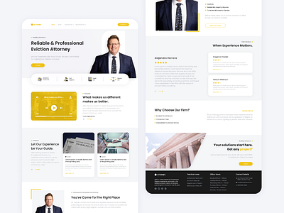 Attorney Website UI app app design app ui attorney website ui design illustration lawyer website ui ux logo ui ui ux ui ux design website ui