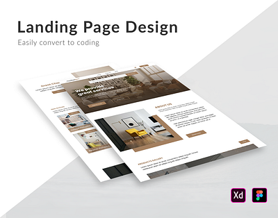 Furniture Landing Page Design android design dirbbble figma design furniture furnituremart graphic design ios landing page liton ahammed mobile page product sell simple design sofa ui design uiux website xd design