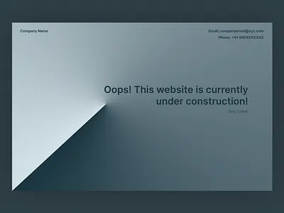 Website Under Construction Mockup (Template) figma graphic design landing page mockup template ui ui design web web design website website design