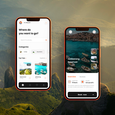 Online Booking Travel App app design figma fogmamobiledesign mobileapp mobileappdesign ui ux webdesign