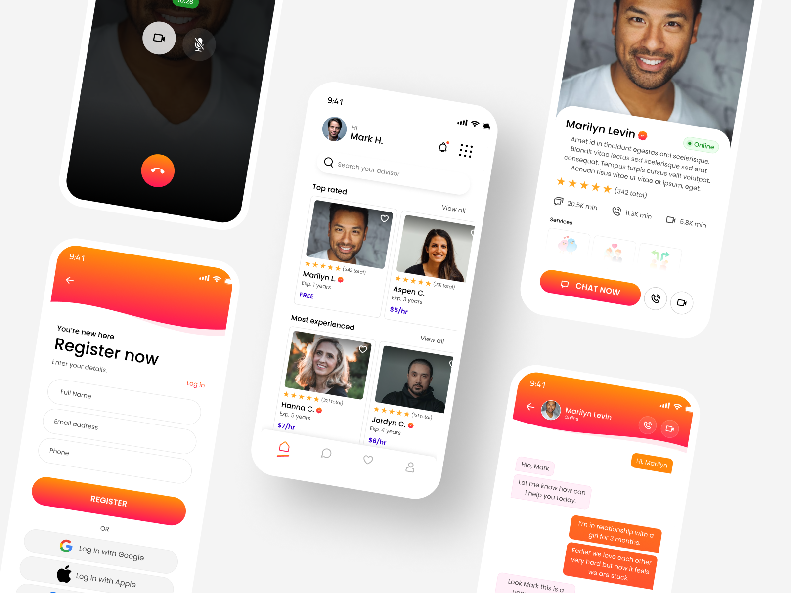 Example of Creative Modern Mobile App UI/UX Design