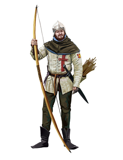 medieval archer armor art character illustration knight medieval medieval archer middle age