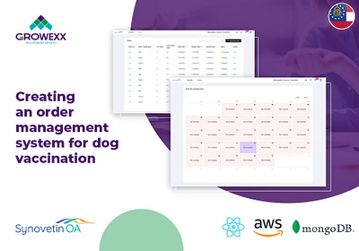 Order Management System for Dog Vaccination health web app development