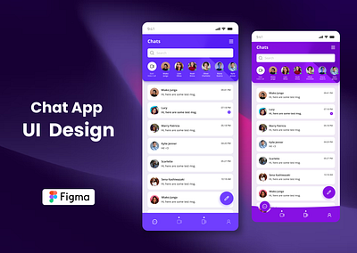 Chat App UI Design app design chat app design ios app design minimal mobile app design ui ui design ui ux