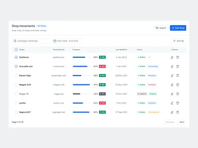 Regional UI - Shop Movements Listings app clean dashboard design details integrations interface landing minimal product product design saas settings ui kit ux design web