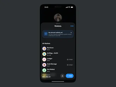 All wallets UI (replicated) design mobile app design product design ui ui design web3