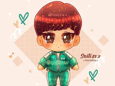 CHIBI Cho-Sang-Woo-218 by sailizv.v adorable adorable lovely artwork concept creative cute art design digitalart illustration ui