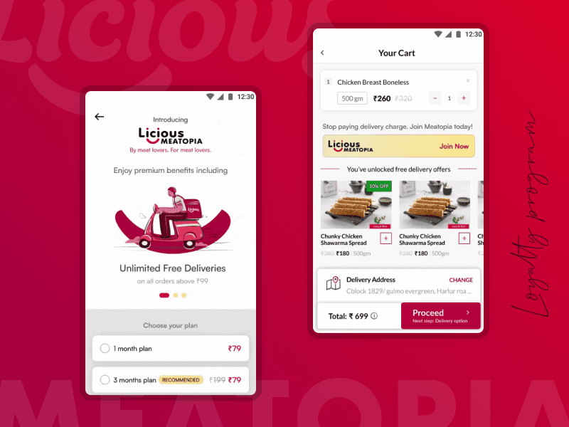 Licious MEATOPIA animation brand loyalty brand retention branding design illustration interaction design licious motion graphics ui ux