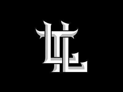 Letter LTL Logo branding design gothic identity illustration l letter lettermark logo logotype mark monogram symbol t typography vector