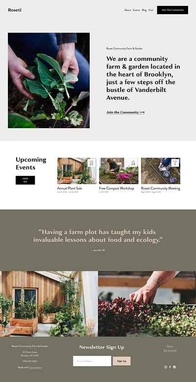 Roseti - Website Template - Squarespace app art blog concept design graphic design online store photography squarespace squarespace design template theme ui ui design uiux ux ux design web design web development website