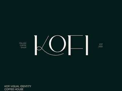 Visual Identity design for Italian coffee shop "Kofi" brand brand design branding design business card logo design typography visual identity