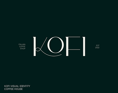 Visual Identity design for Italian coffee shop "Kofi" brand brand design branding design business card logo design typography visual identity