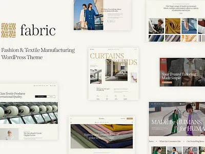 Fabric - Fashion & Textile Manufacturing WordPress Theme design illustration web design web development webdesign woocommerce wordpress wordpress theme wordpress themes