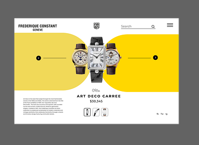 Frederique constant design frederique constant graphic design ui ux