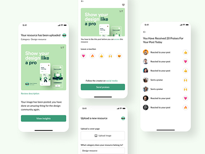 Praise App appreciate design design app design ui designers community mobile app mobile design mobile ui praise app praise ui ui ui design