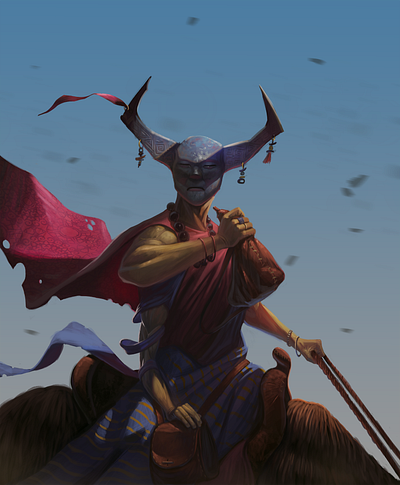 Marrok warrior art characterart characterdesign conceptart design dnd fantasy illustration logo rpg